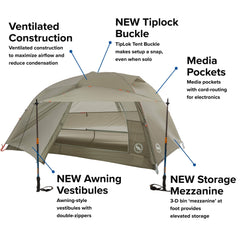 Big Agnes Copper Spur HV UL interior storage to keep gear organized on trail