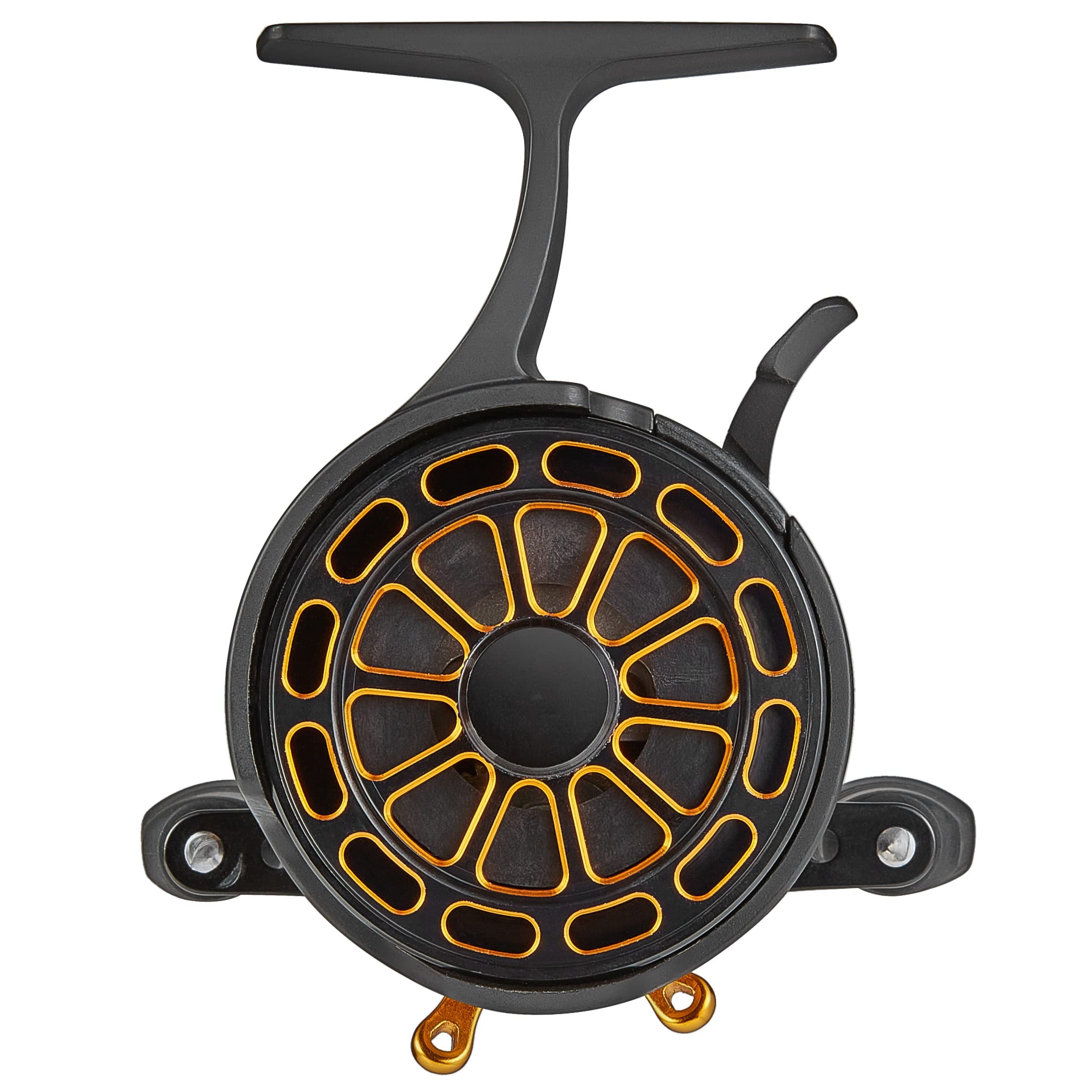 Bigchub inline ice fishing reel bearings demonstrate smooth operation with 3+1 setup.