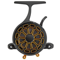 Bigchub inline ice fishing reel bearings demonstrate smooth operation with 3+1 setup.