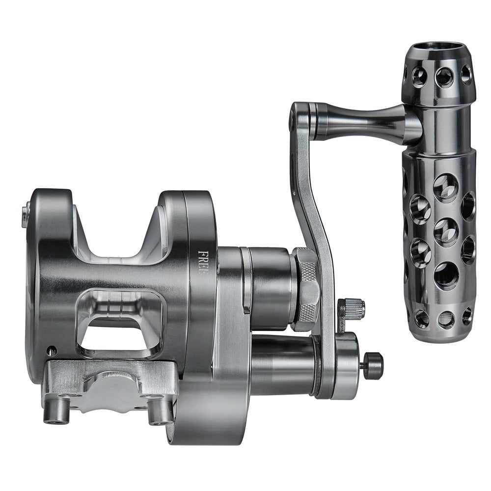 Close-up of CNC machined aluminum reel body