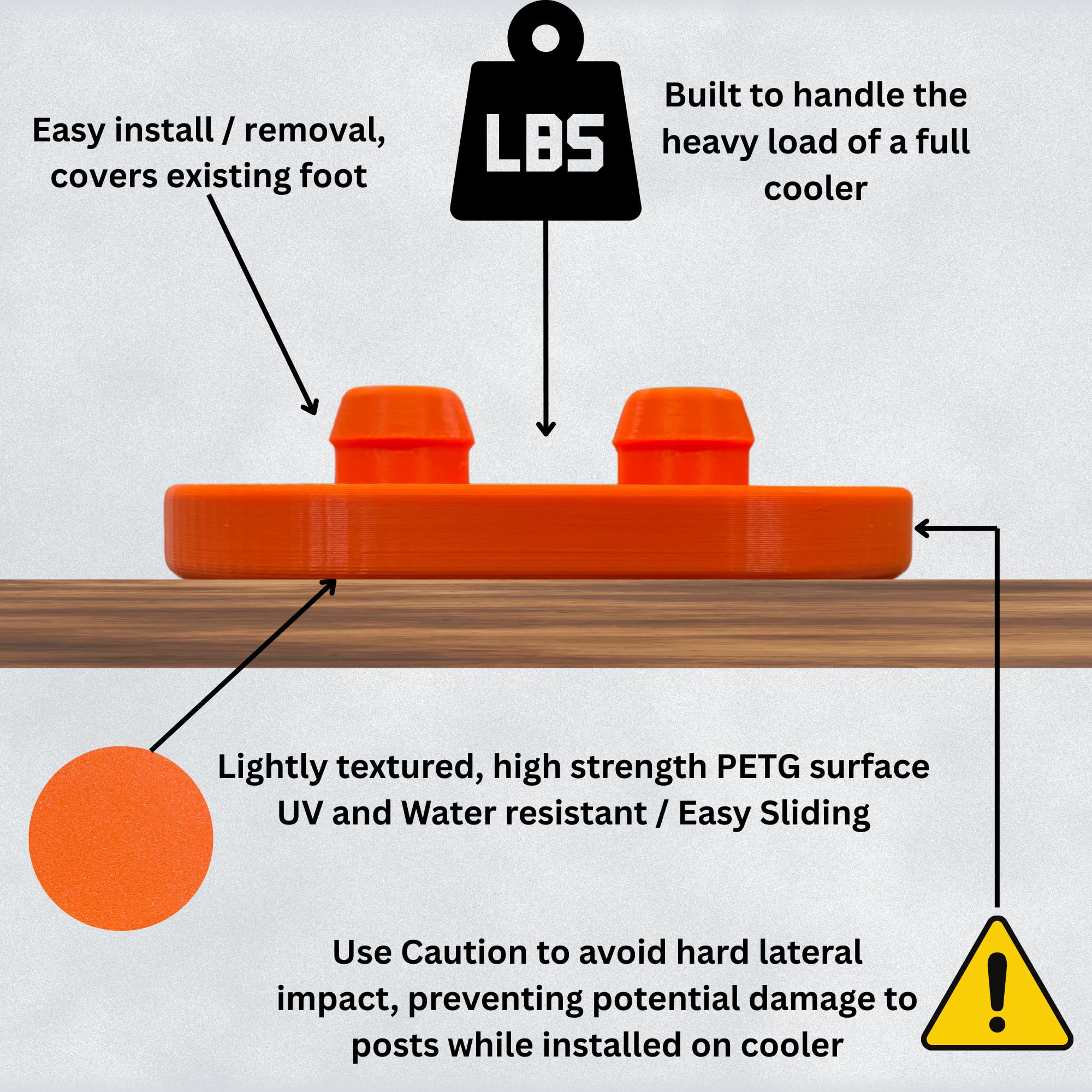 Bigfoot Slides Lake Blue endure outdoor use on boats and trucks