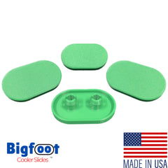 Easy installation of Bigfoot Sliding Feet with no tools required