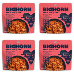 BIGHORN Mountain Food birria-rice-pack-front for backcountry convenience