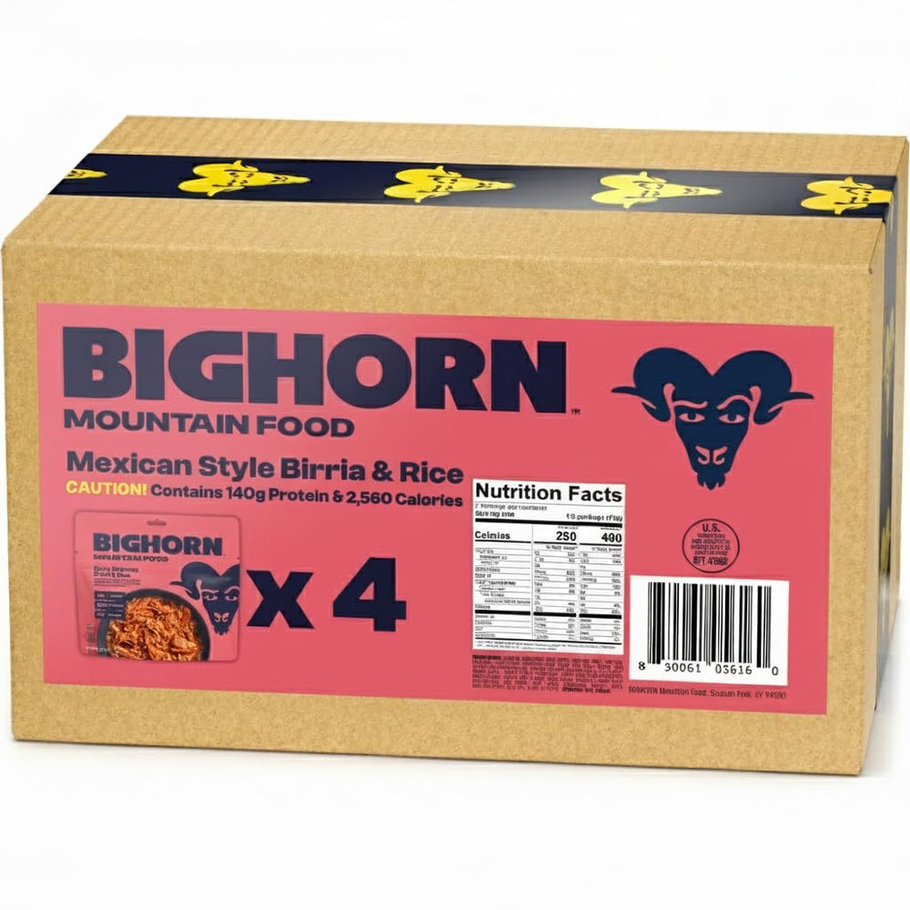 BIGHORN Mountain Food birria-rice-protein-packed close-up highlights protein content