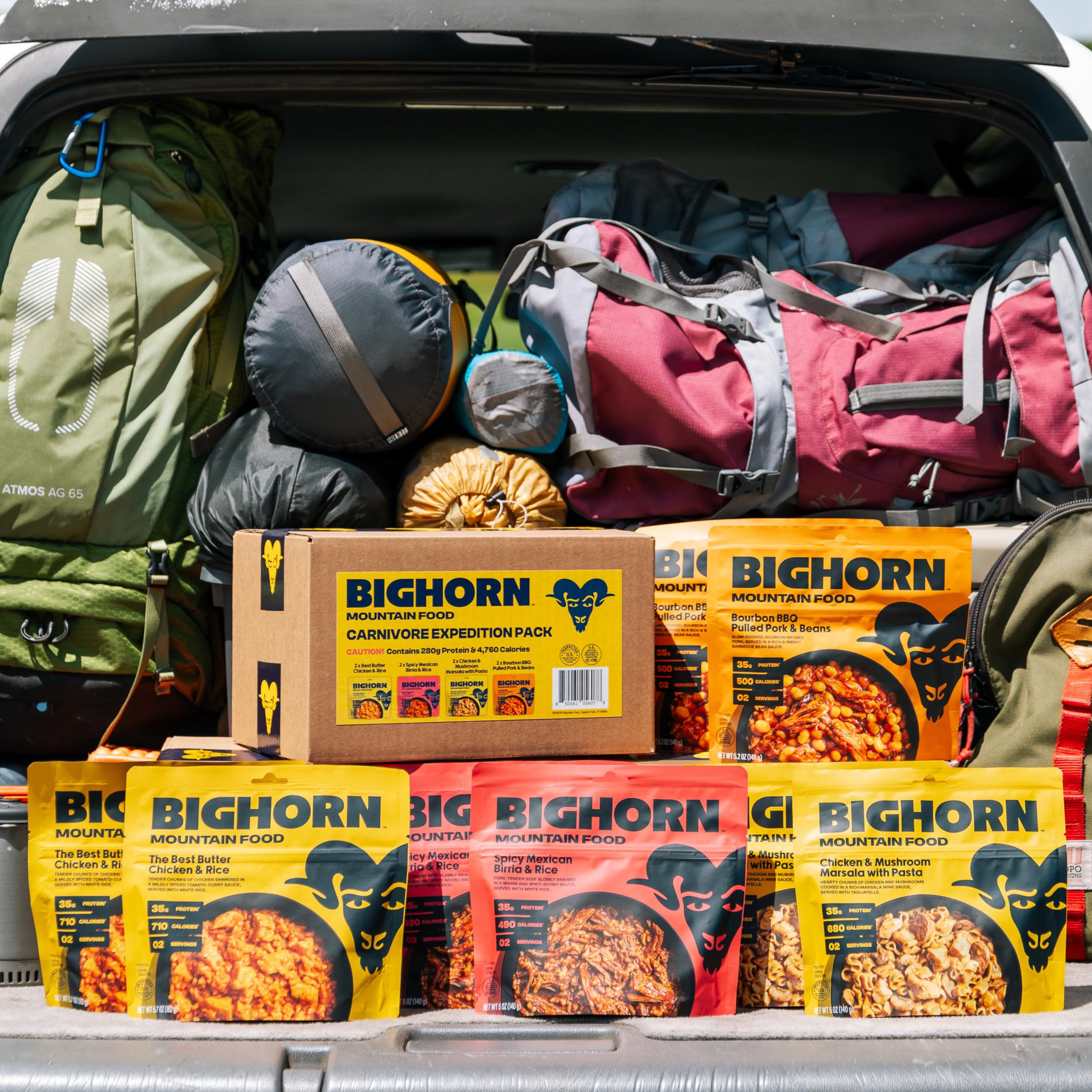 BIGHORN Mountain Food Chicken Mushroom Marsala pouch ready to serve on the trail.