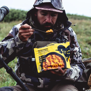 BIGHORN Mountain Food hot-water rehydration step emphasizes convenience on trail