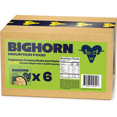 BIGHORN Mountain Food protein-packed backpacking meal serving supports sustained energy