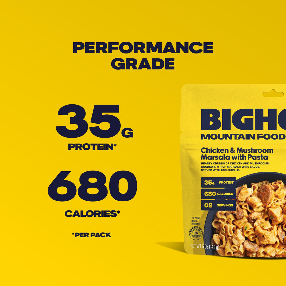 BIGHORN Mountain Food recyclable packaging shown for TerraCycle