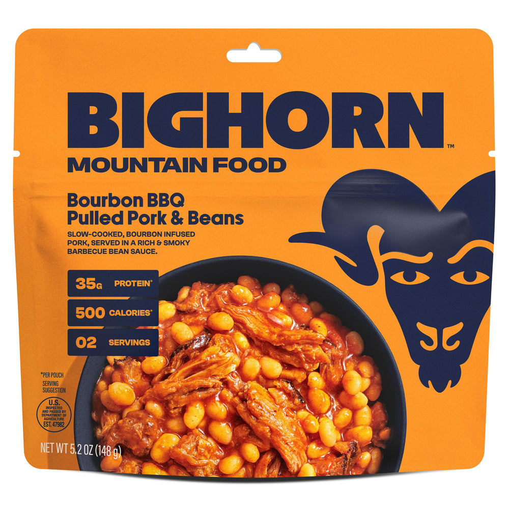 BIGHORN Mountain Food twelve-serving portion ready to share on campsite.