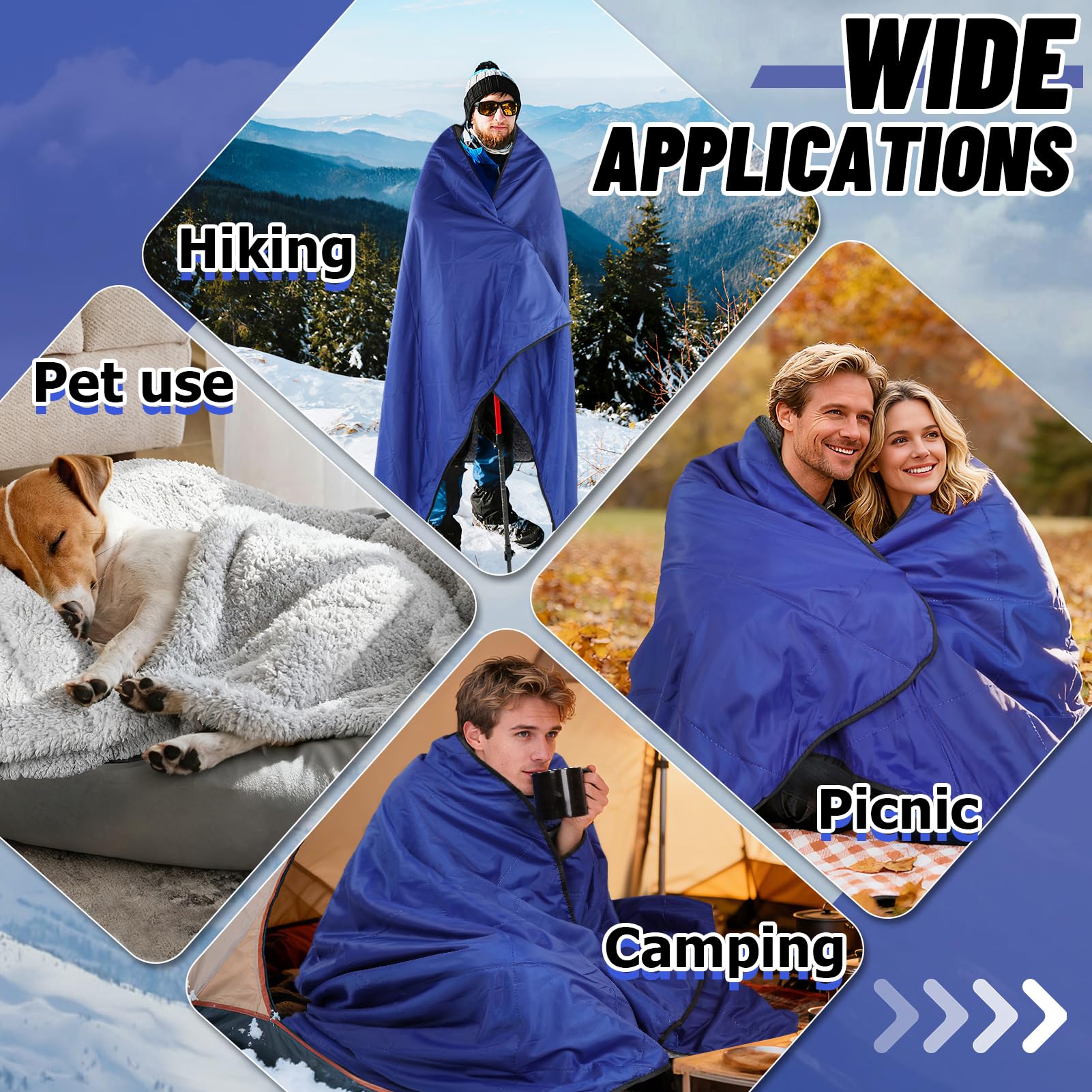 Bigmeta compact, travel-ready blanket folds neatly for on-the-go use.