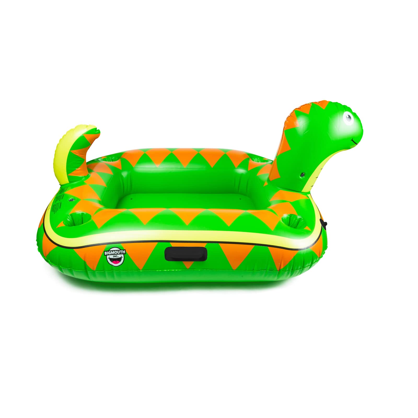 BigMouth Inc 46-qt capacity inflatable cooler on lake, ready for refreshments.