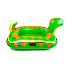 BigMouth Inc 46-qt capacity inflatable cooler on lake, ready for refreshments.