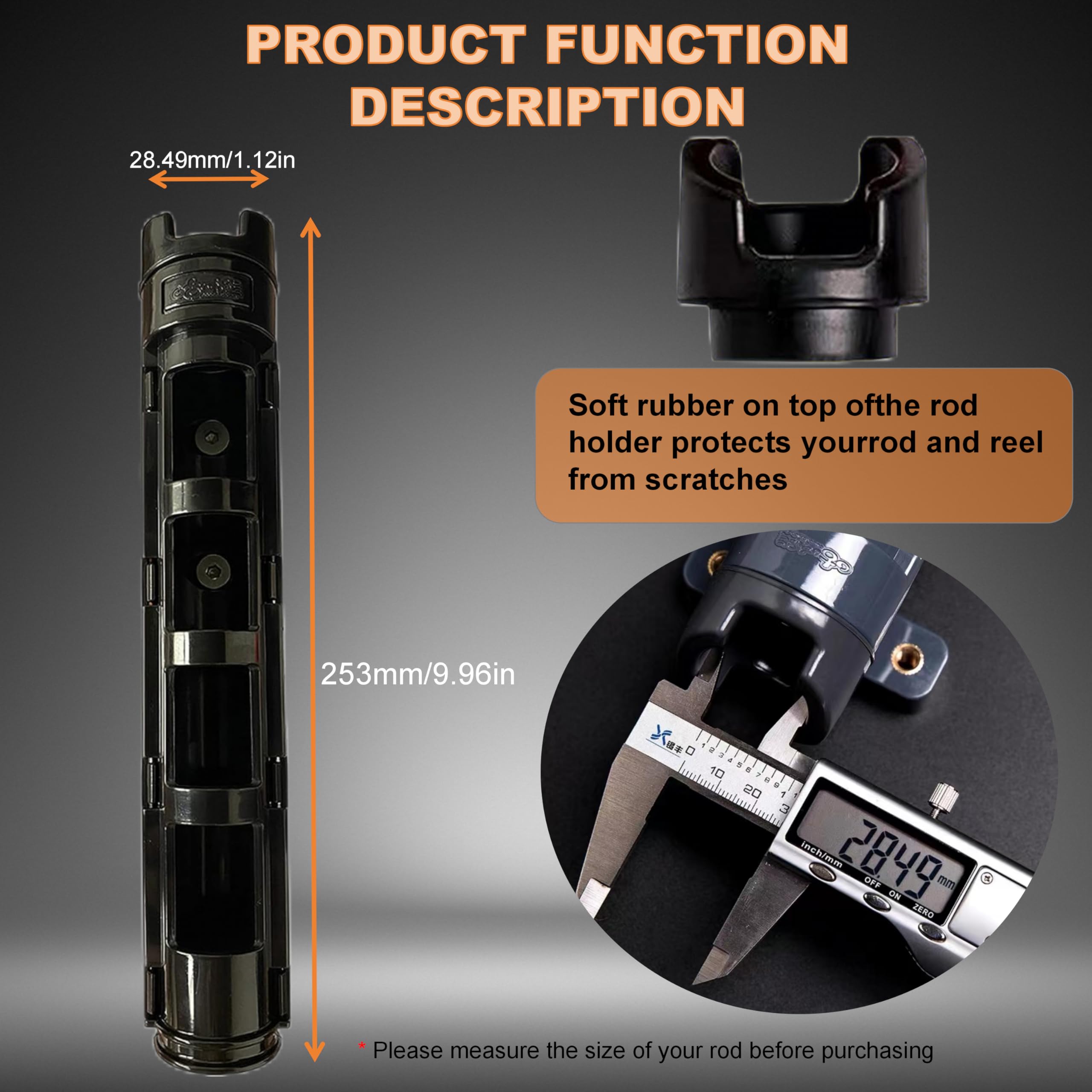 360-degree rotatable aluminum clamp for easy mounting
