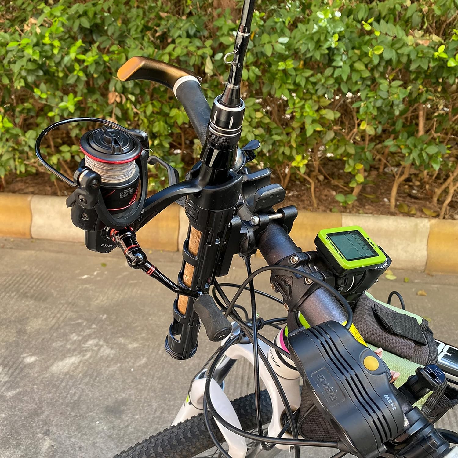 Note: bicycles and fishing rods not included