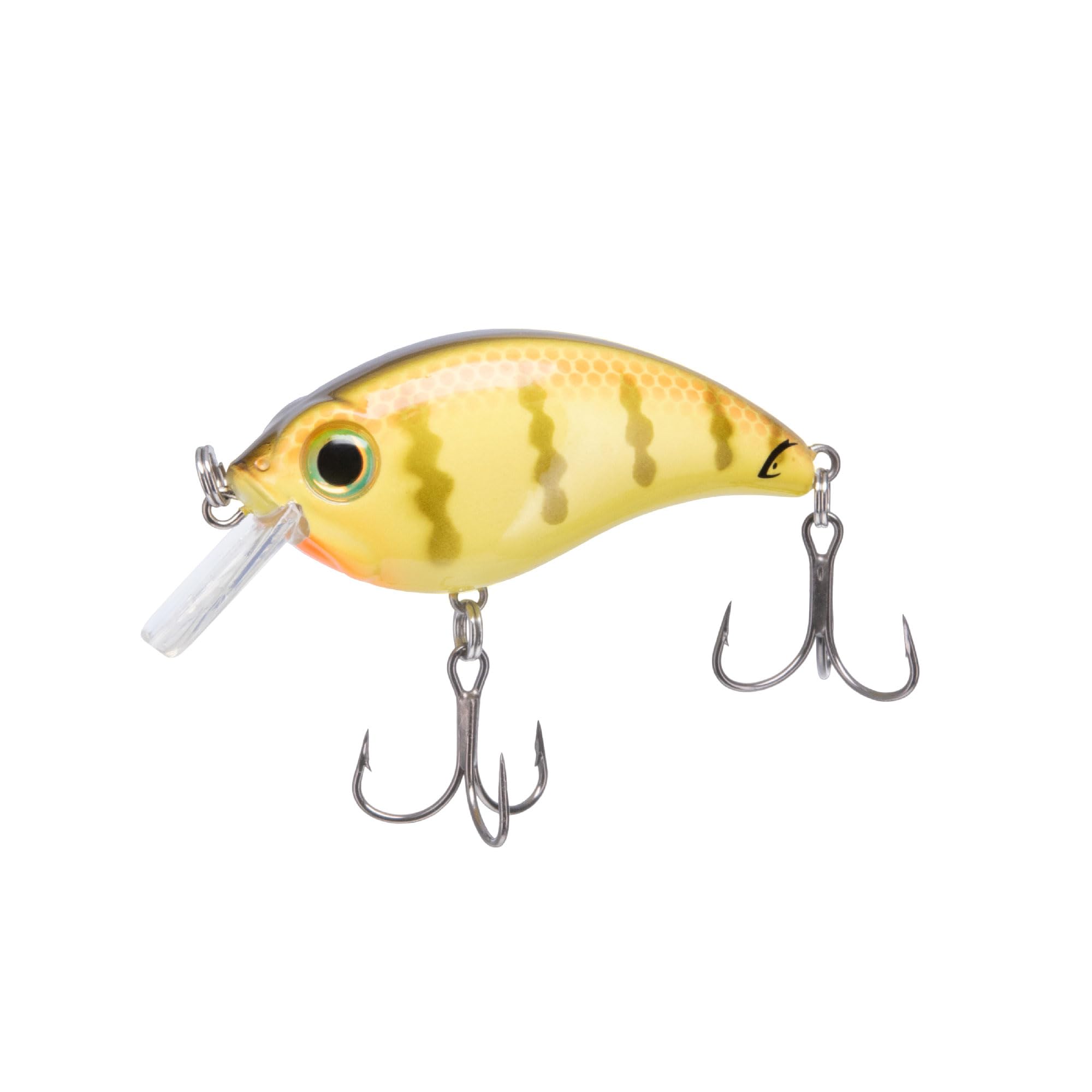 Bill Lewis ATV Squarebill lure in School Bus color with Mustad Triple Grip hooks for secure hookups.