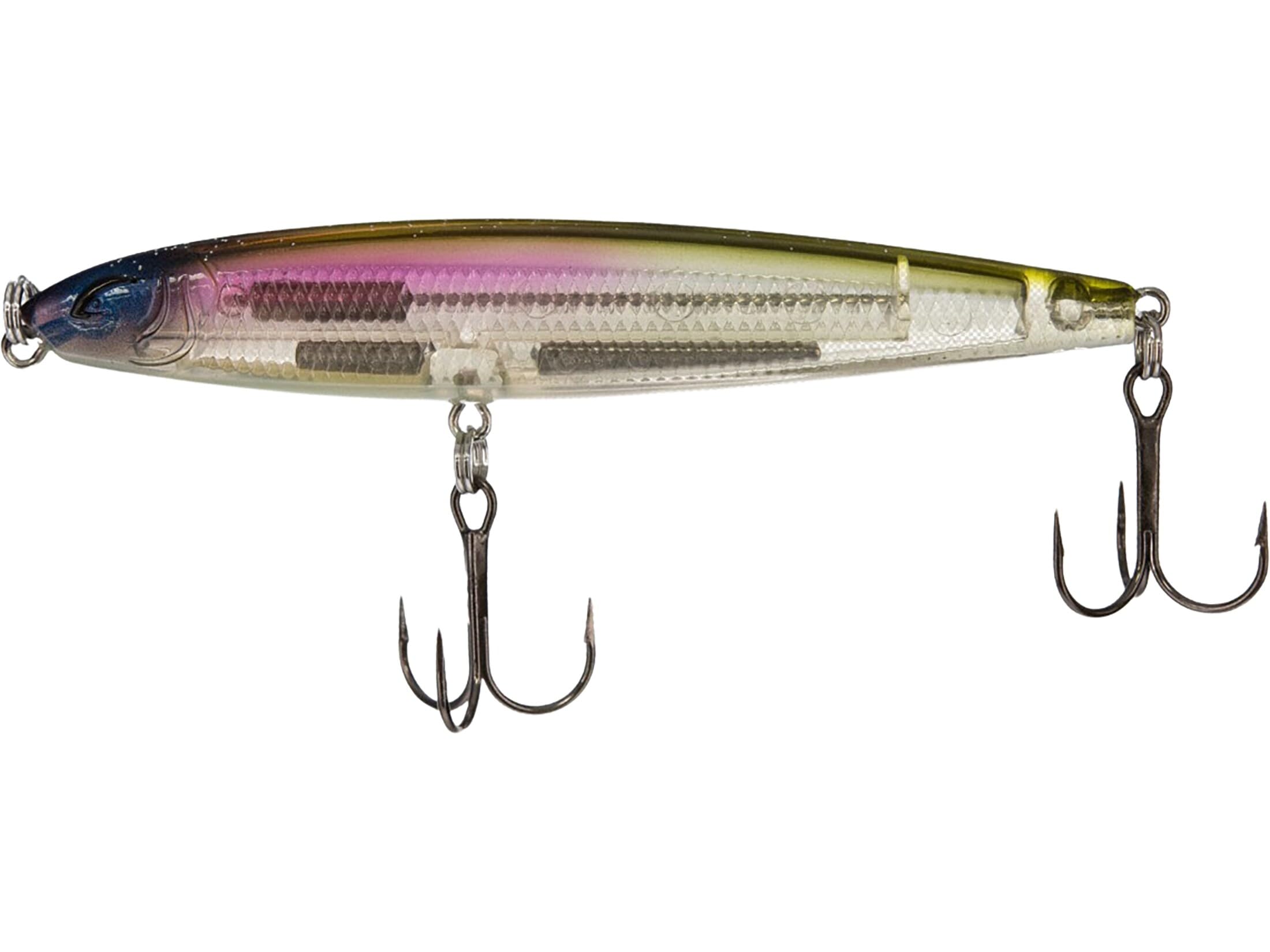 Bill Lewis Depth Strike Twitchbait 3/8 oz in Aurora Borealis boosts visibility for schooling bass