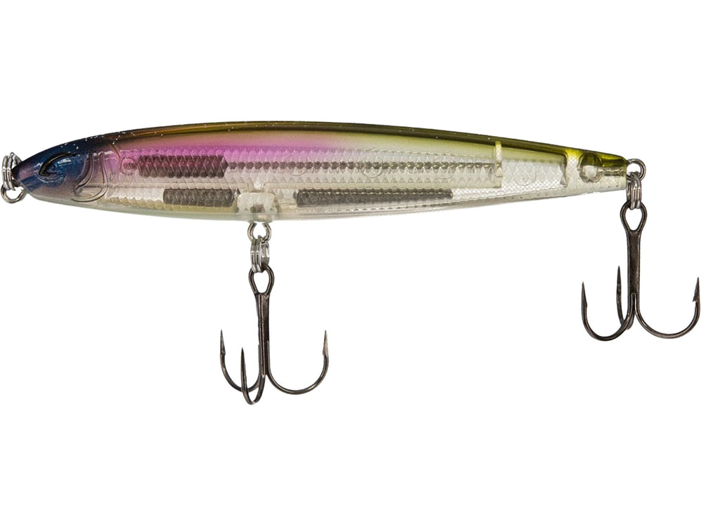 Bill Lewis Depth Strike Twitchbait 3/8 oz in Aurora Borealis boosts visibility for schooling bass