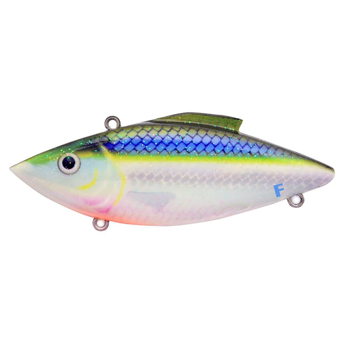 Bill Lewis FR260 Floating Rat-L-Trap Blue Shiner lure enhances shallow-water fishing near docks.