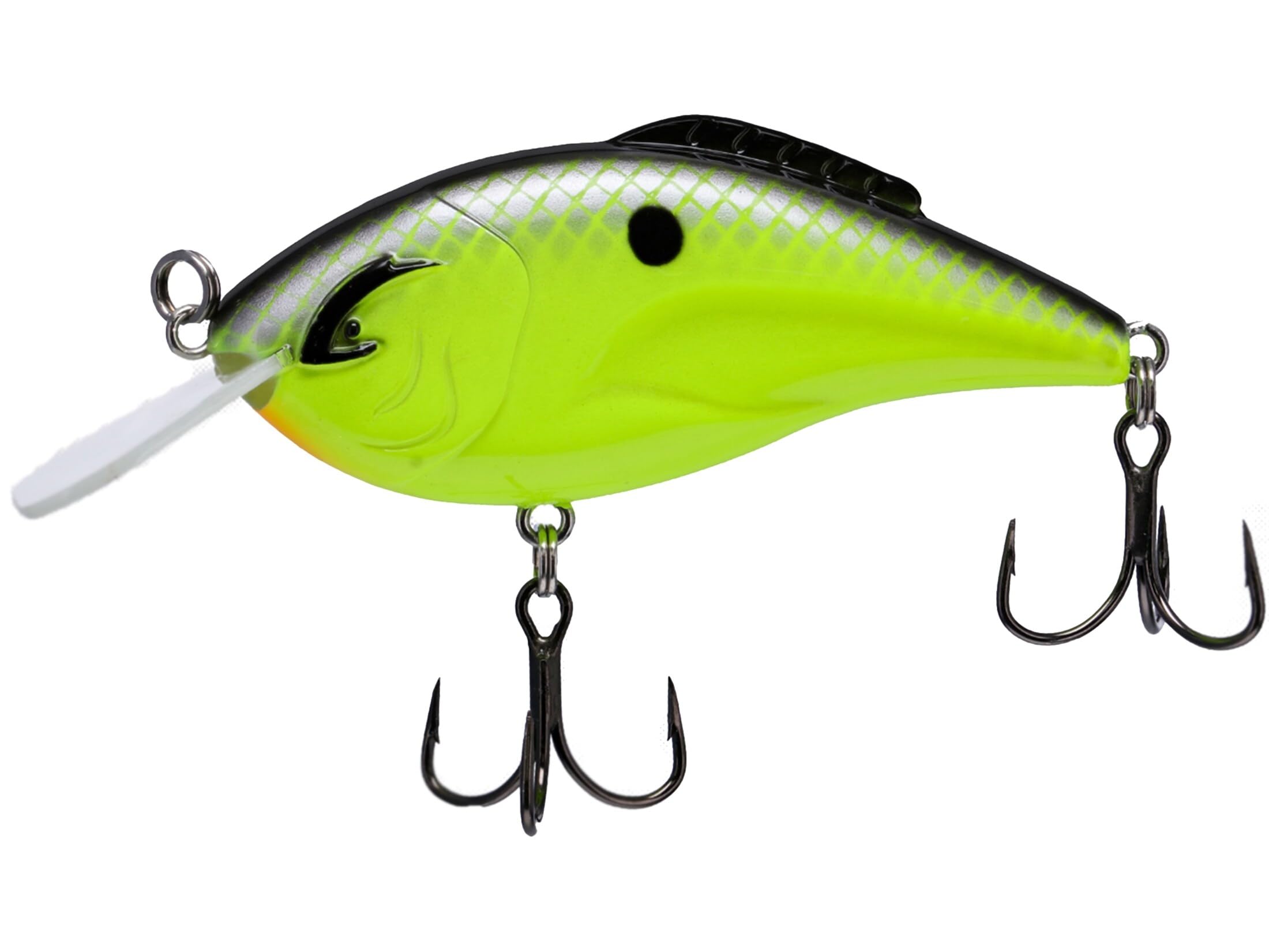 Bill Lewis Hammer Flat Crank 3/8oz Chartreuse Shiner lure ready for precise casting and tough conditions.
