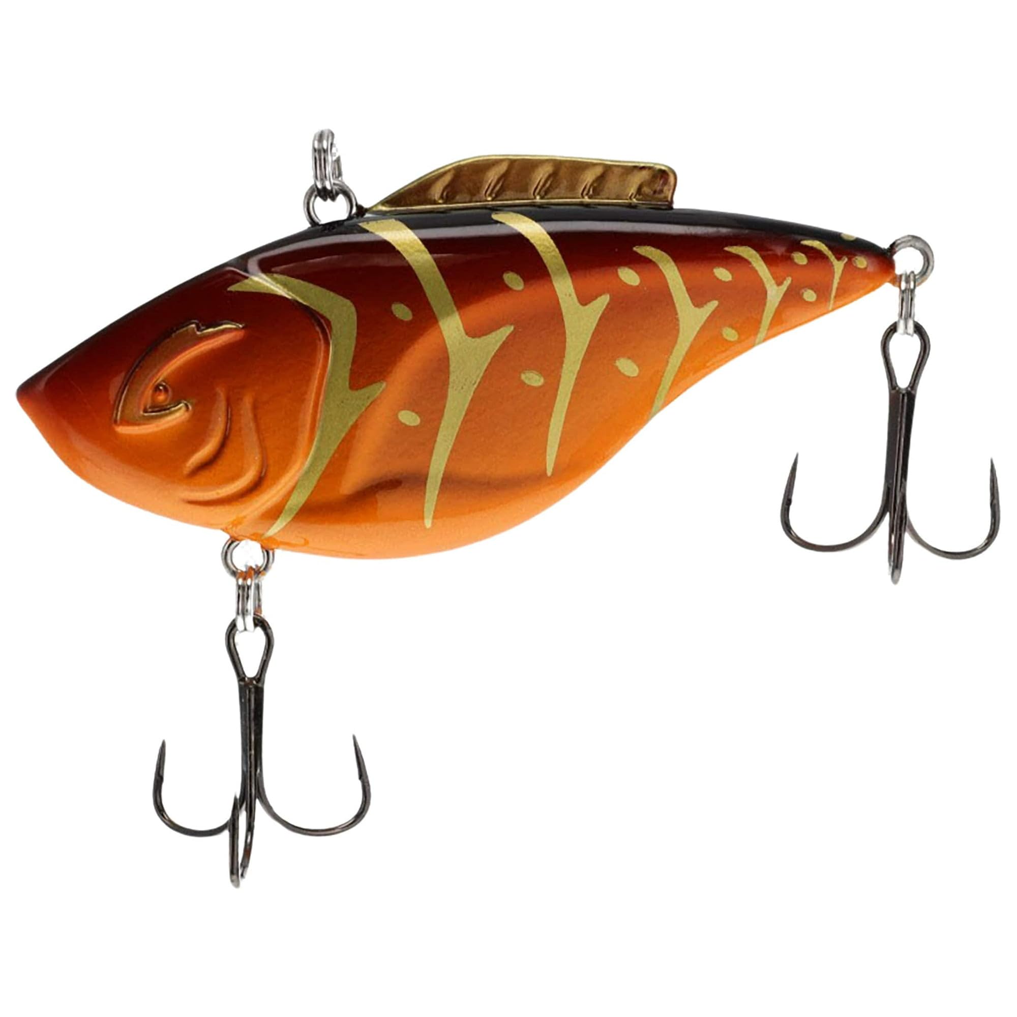 Bill Lewis Hammer Flat Crank 3/8oz Rayburn Red Craw with tight wobble for cool or pressured water.