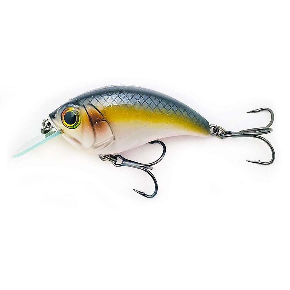 Bill Lewis SB-57 squarebill crankbait in pose; ideal for shallow-water bass bites.