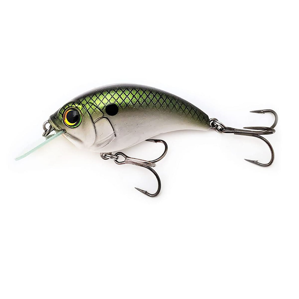 Bill Lewis SB-57 squarebill lure draws bass in shallow water with sharp wobble