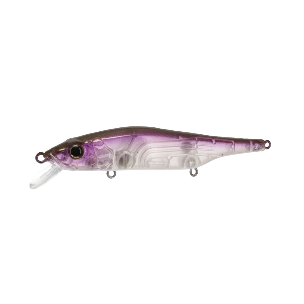 Bill Lewis Scope-Stik 120 phantom purple lure image highlights long casts and versatile retrieves