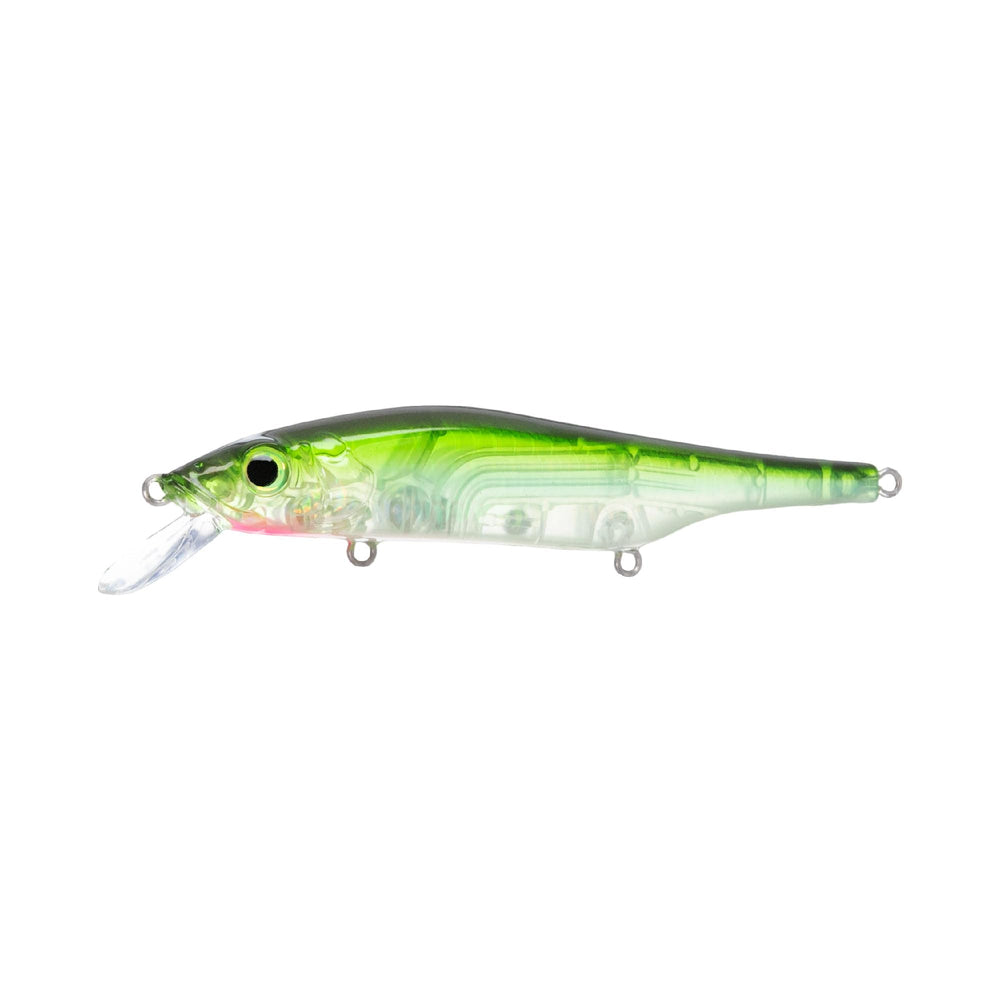 Bill Lewis Scope-Stik 120 side view, sideways flash enhances sonar visibility.