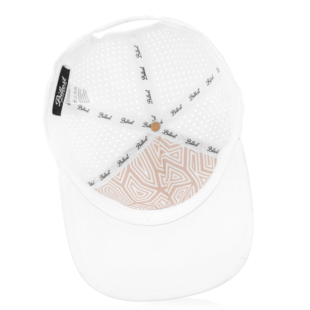 Lightweight flat bill design and minimalist style of Billest Ozark Snapback Trucker Hat