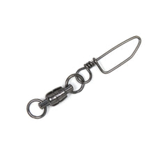 Billfisher BBSS6-3PK snap swivels in black with a 2-ring design for reliable rigging.