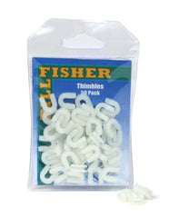 Billfisher PTH-50 luminous plastic thimbles for night fishing and knot protection.