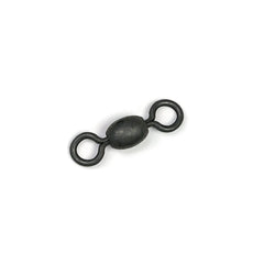 Billfisher stainless barrel swivels with black oxidized finish, durable and rust-resistant for versatile fishing setups.