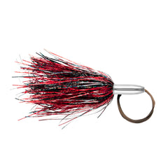 Mini Turbo Slammer lure in Black-Red/Red, ready for offshore trolling