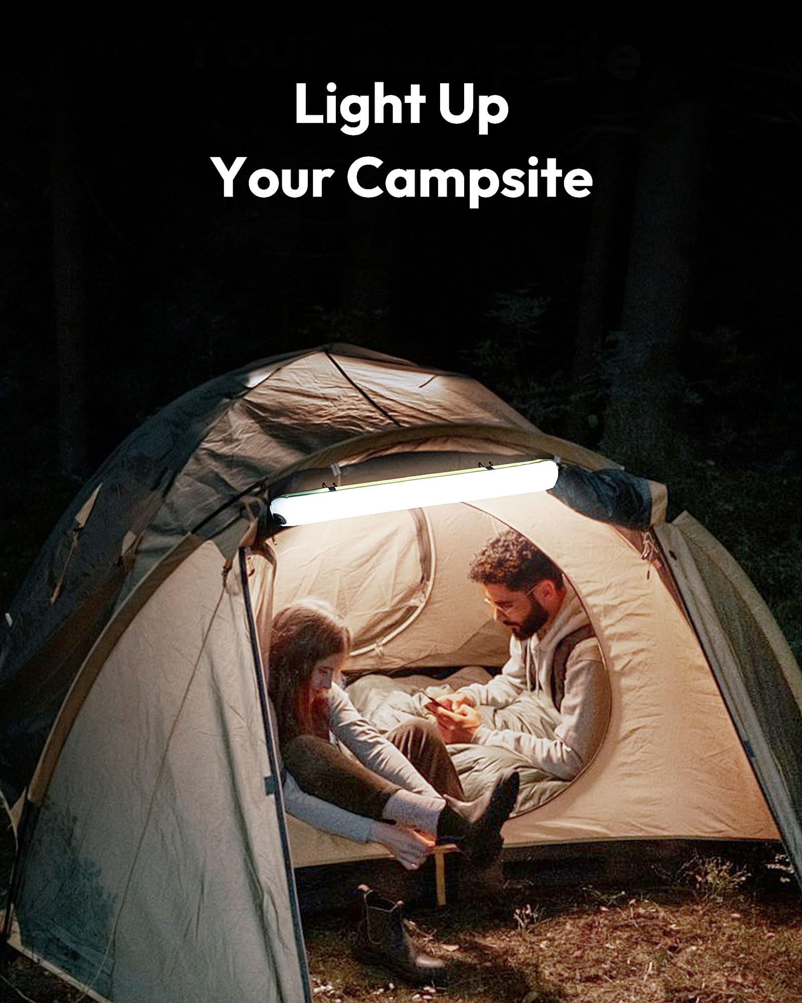 Biltrte inflatable solar camping lantern delivers 339 lumens for tent and shelter illumination.