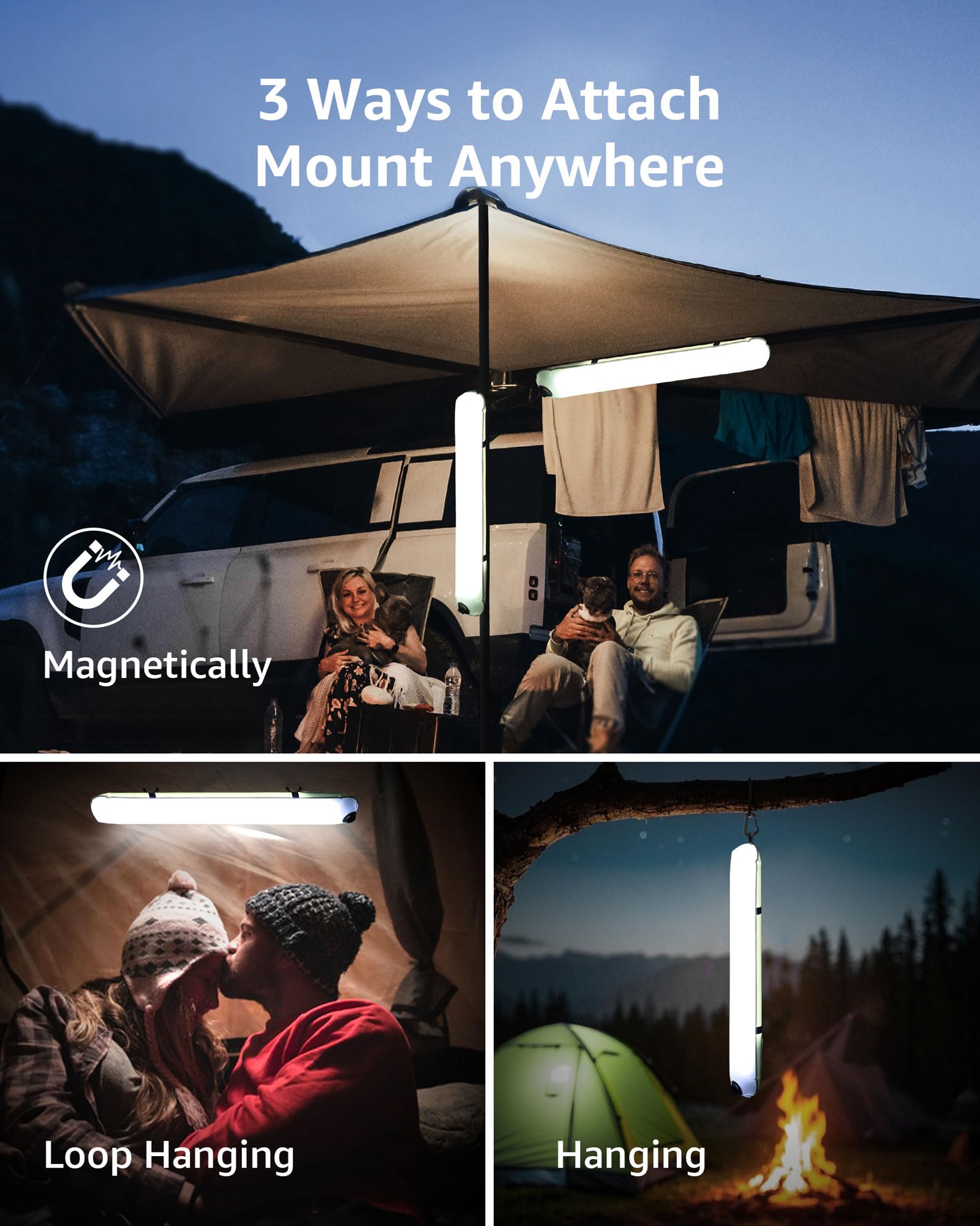 Biltrte inflatable solar camping lantern offers four lighting modes for versatile use.