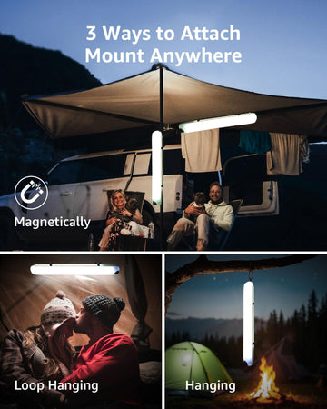Biltrte inflatable solar camping lantern offers four lighting modes for versatile use.