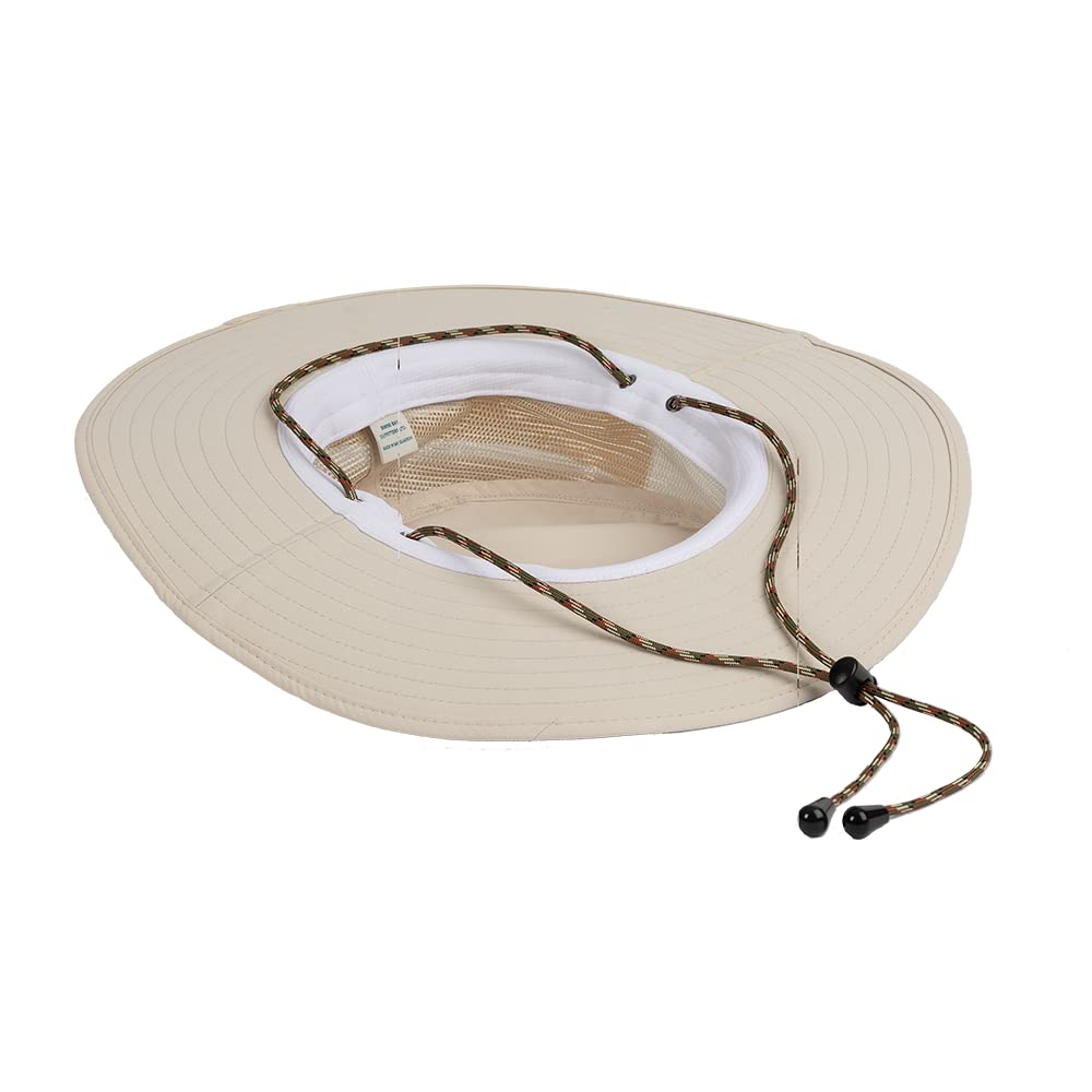 Bimini Bay Boca Grande wide-brim hat includes a chin strap for secure all-day wear