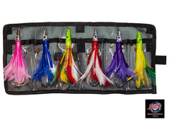 Bimini Lures 6inch crystal-head tuna feather lure for durable offshore trolling