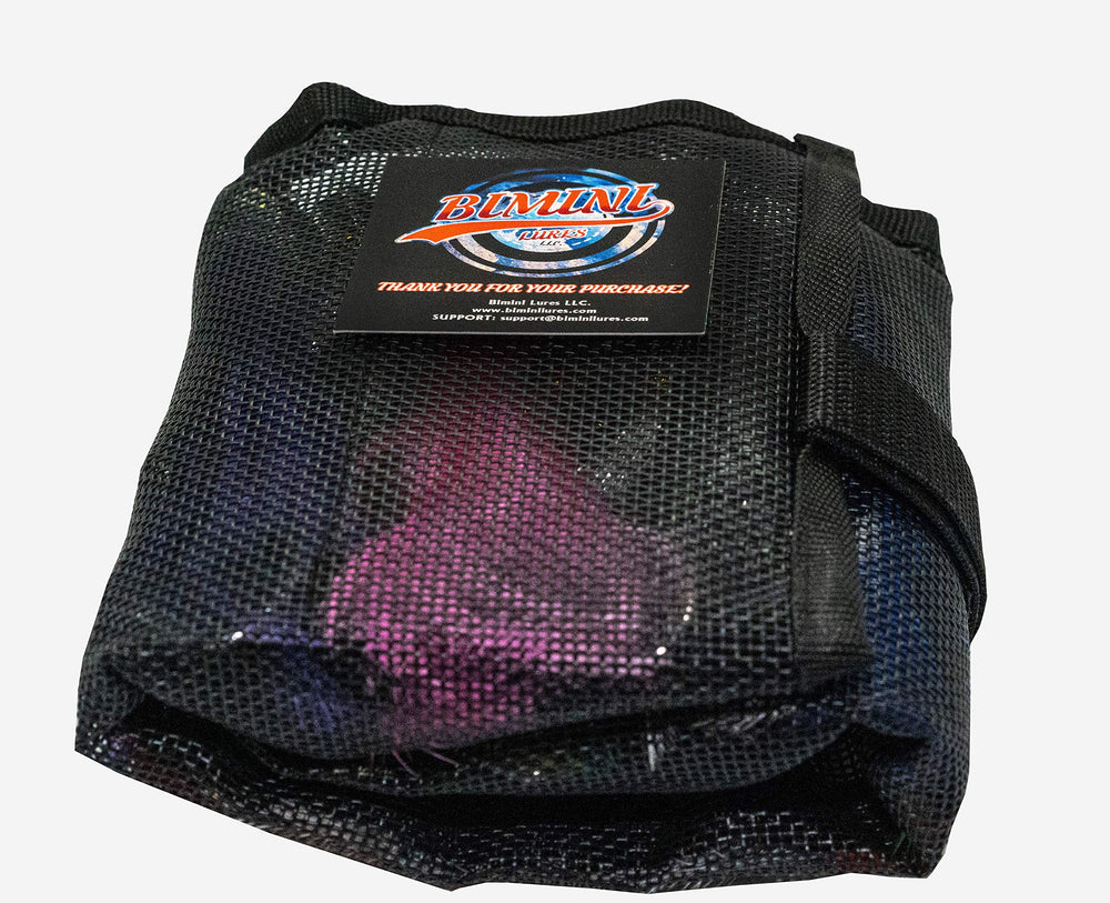 Bimini Lures premium black bag for easy storage and organization