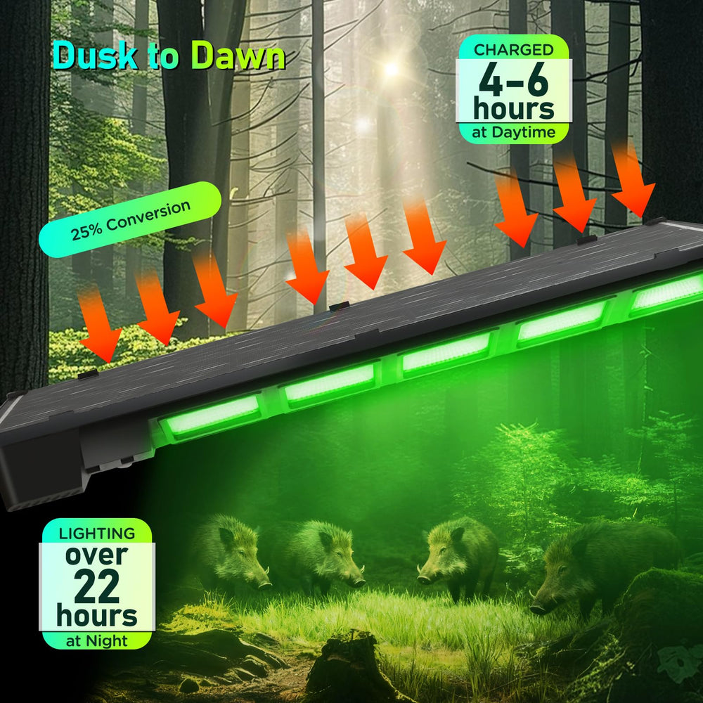 BINGLUX hog lights metal bracket design ensures stable mounting on trees or feeders.