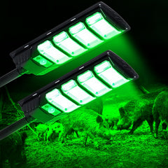 BINGLUX hog lights emit a bright green beam for precise night hunting visibility.