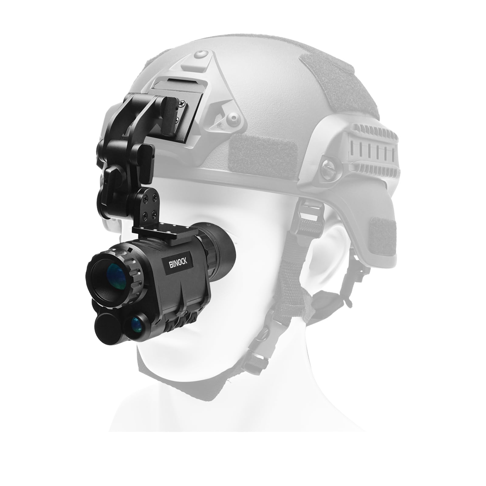 BINOCK NVG30 helmet front view for night surveillance
