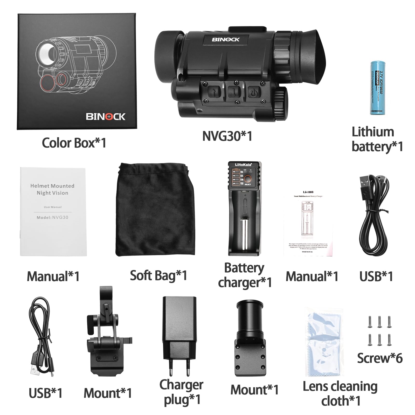 BINOCK NVG30 infrared lamp ready for low-light environments