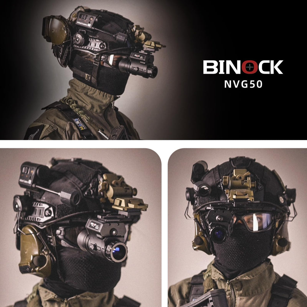 BINOCK NVG50 helmet ergonomic-design focuses on comfort during extended use.