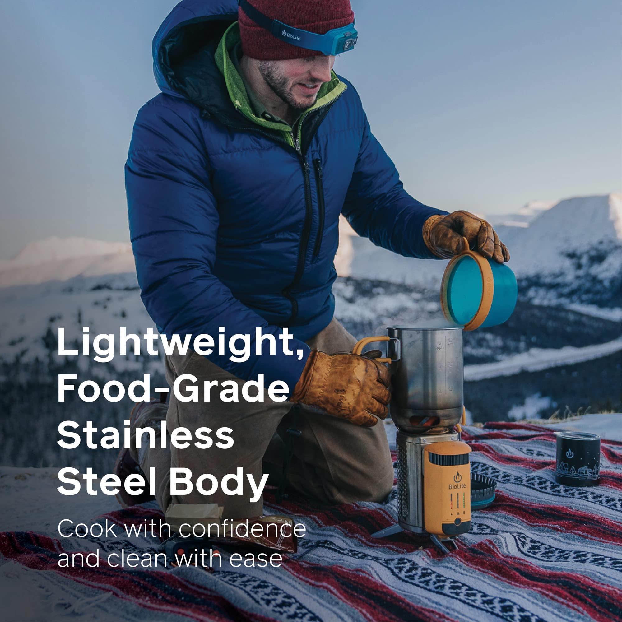 BioLite KettlePot nested serving bowl saves space in a packed bag.