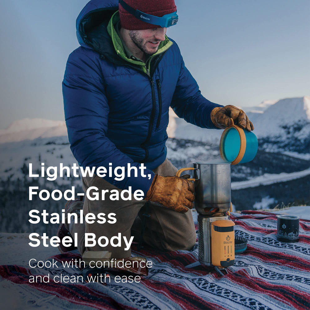 BioLite KettlePot nested serving bowl saves space in a packed bag.