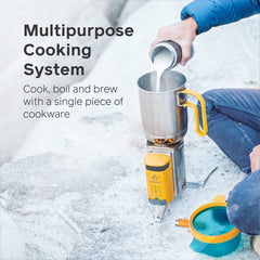 BioLite KettlePot stainless steel body offers durable, easy-clean cookware.
