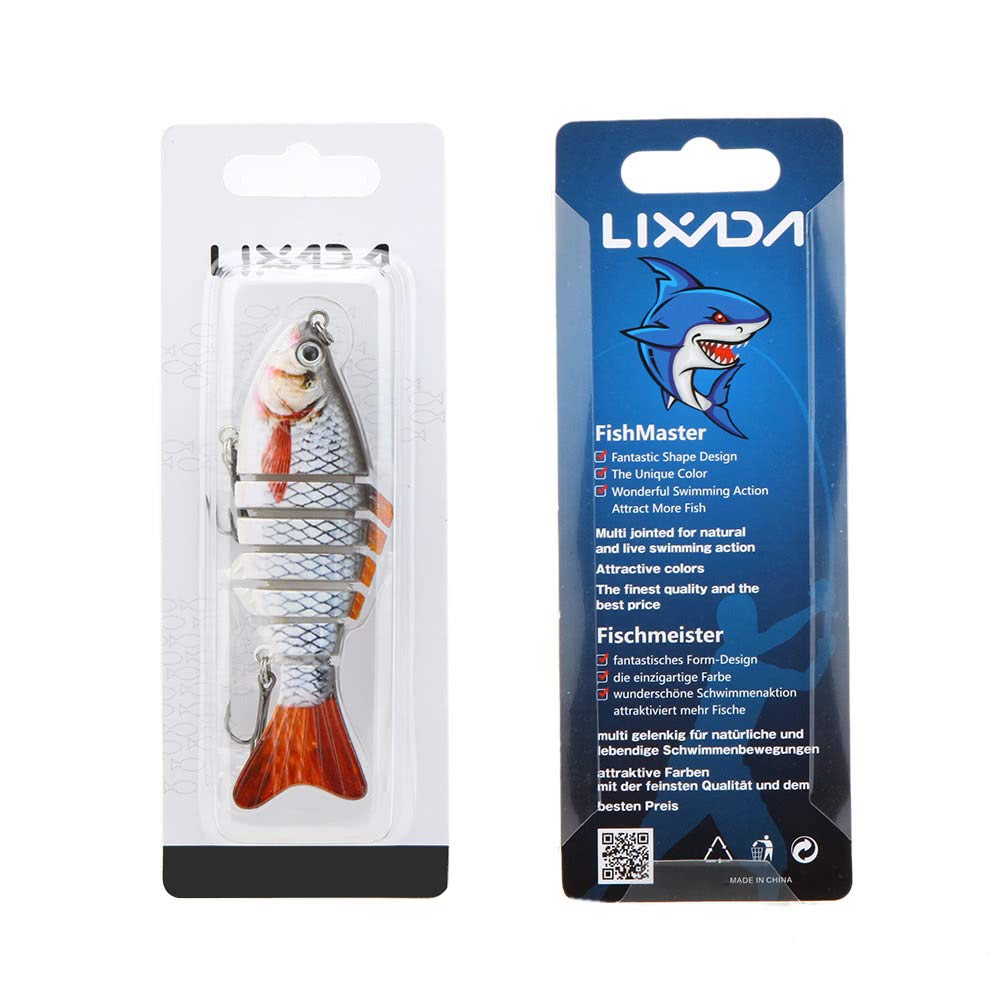 Bionic lure with jointed body delivers lifelike swimming for walleye and trout.
