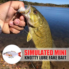 Lifelike soft plastic lure with 3D eyes in water