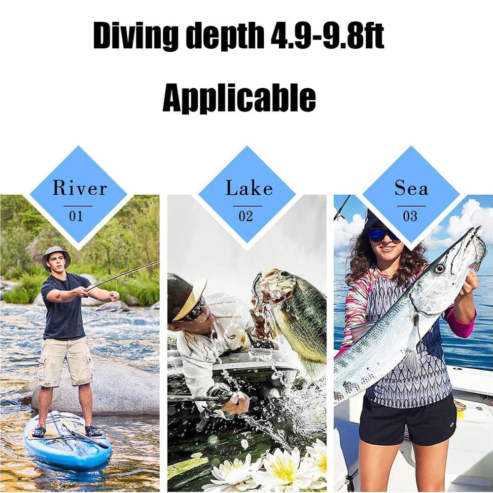 Versatile swimbait suitable for bass, pike, and trout fishing